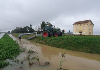 GRAZIE ALLE SOMME URGENZE FINANZIATE DALLA BONIFICA PARMENSE SUBITO LA SISTEMAZIONE DEGLI ARGINI DANNEGGIATI DAL MALTEMPO