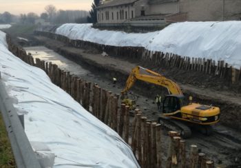 BONIFICA PARMENSE: IL MAXI CANTIERE DI BOCCA D’ENZA PROSEGUE A PIENO RITMO